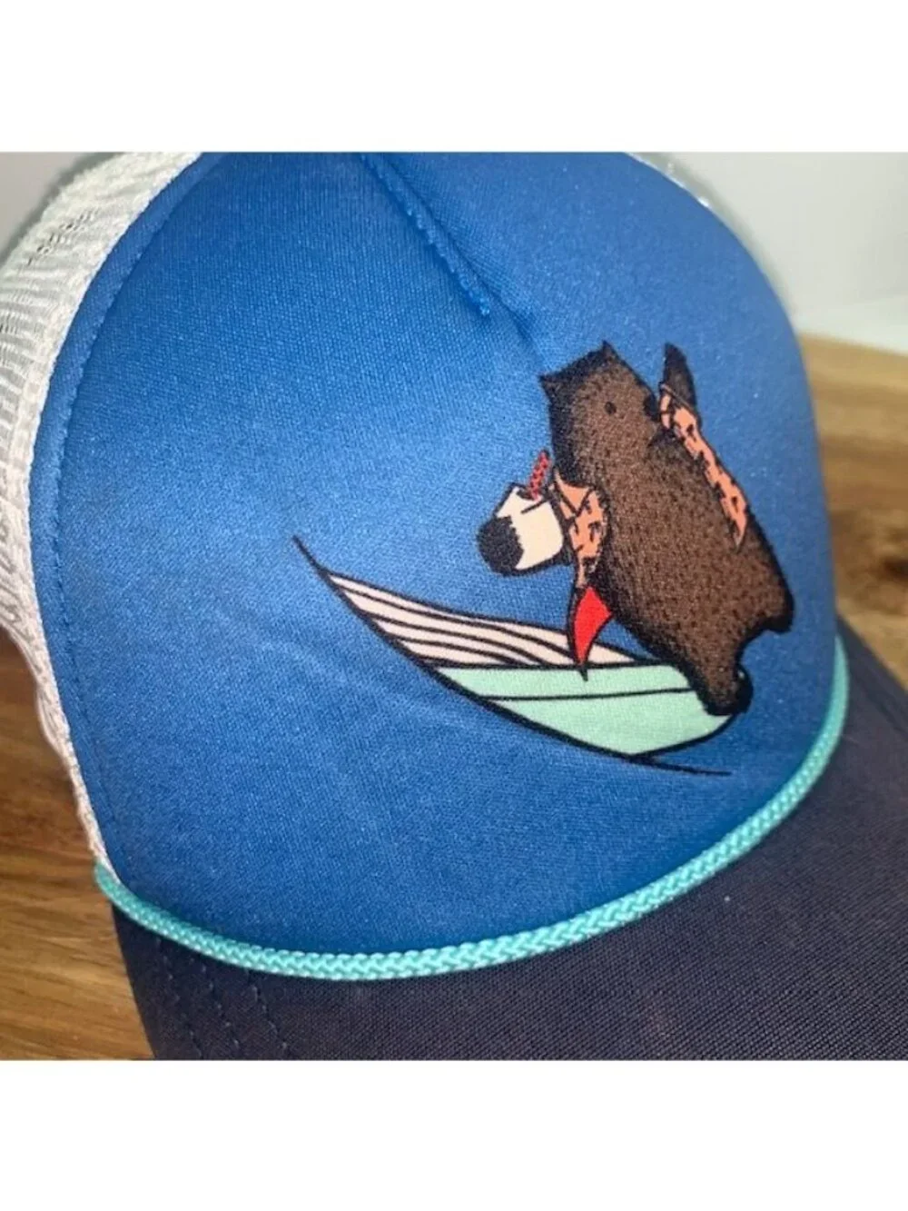 Patagonia Youth Kids Trucker Hat Cap Snapback OSFM  Mesh Back Rope